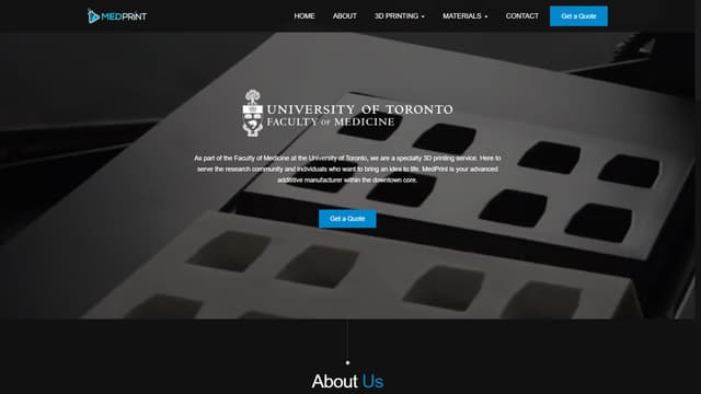 University of Toronto Med Store Website Screenshot